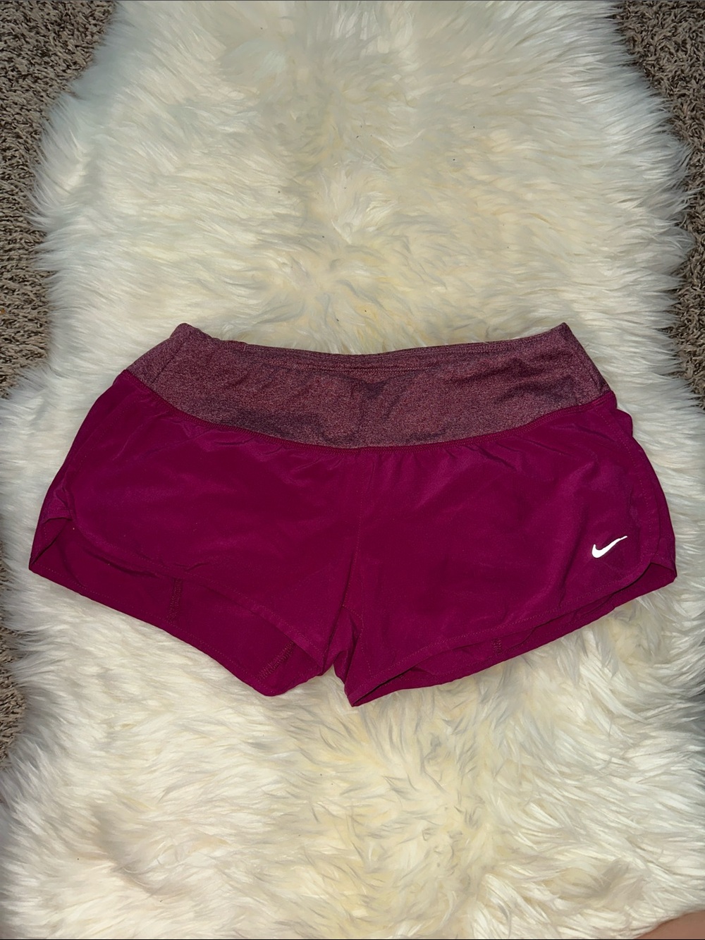 Nike Women's 4 way stretch Running Shorts with heathered Waistband